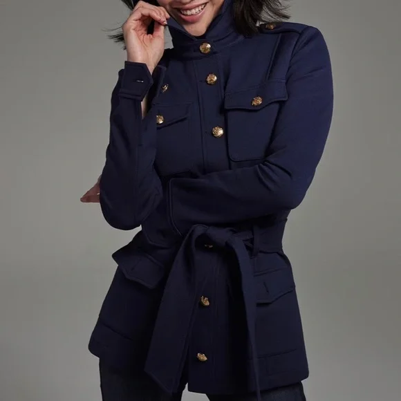 ⭐️NEW⭐️White House Black Market (WHBM) Luxe Stretch Safari Jacket - Picture 1 of 10